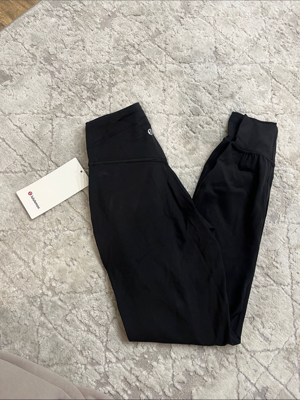 lululemon black high-rise joggers